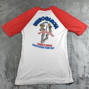 Vintage Diego Garcia Indian Ocean Raglan Shirt Mens XXL Jigsaw 70s Single Stitch